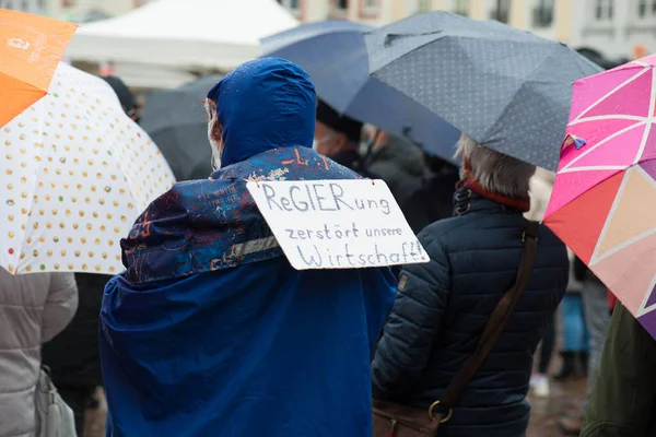 Трір Німеччина Червня 2020 Протести Трірі Проти Правила Німеччина Піднебіння — стокове фото