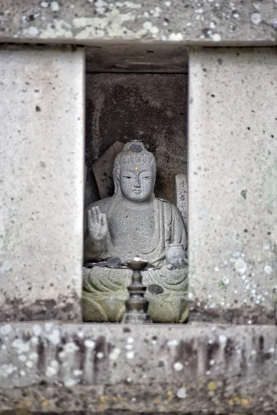 Eine Vertikale Aufnahme Einer Buddha Statue Japan — Stockfoto
