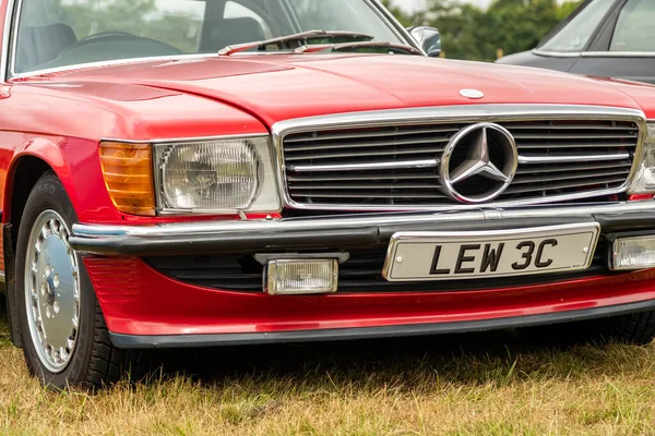 Ipswich Reino Unido Ago 2021 Clássico Carro Conversível Mercedes Dois — Fotografia de Stock