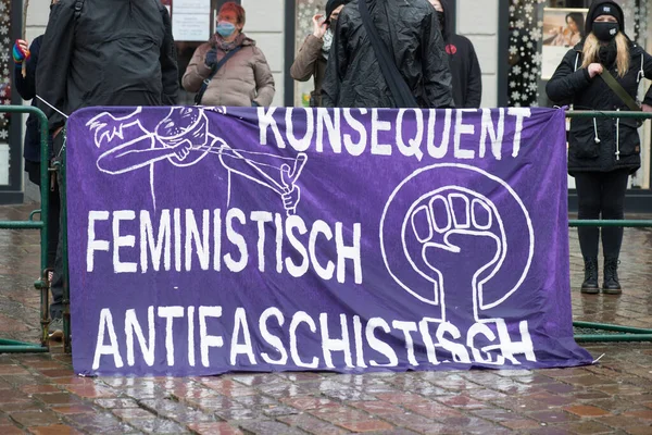 Trier Allemagne Juin 2020 Manifestations Trèves Contre Réglementation Covid Allemagne — Photo