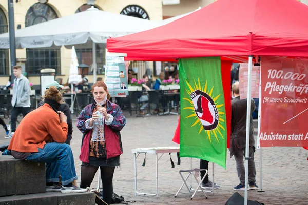 Трір Німеччина Червня 2020 Протест Проти Расизму Трірі Німеччина Піднебіння — стокове фото