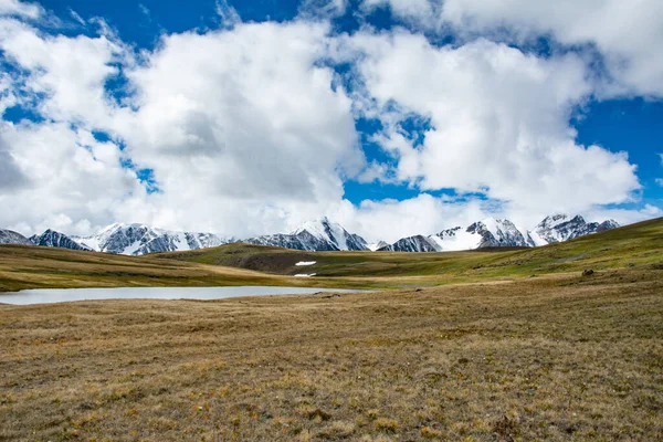 Snö Täckte Altai Tavan Bogd Berg Eller Taket Mongoliet Inhemska — Stockfoto