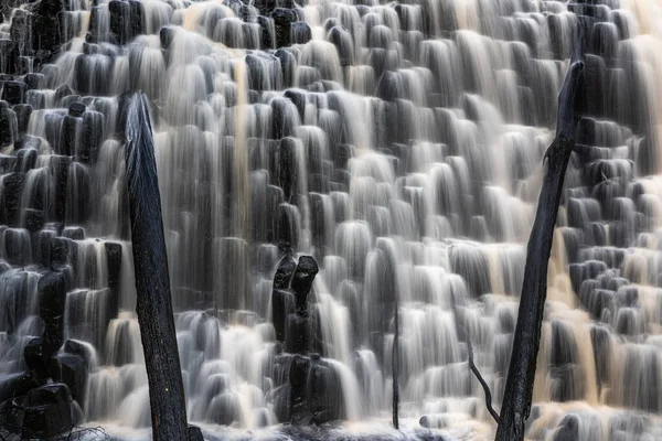 Skały Bazaltowe Dip Falls Mawbanna Tasmania Australia — Zdjęcie stockowe