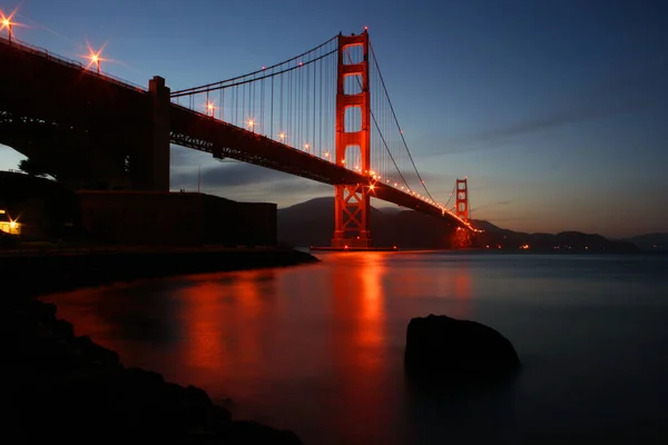 Uma Bela Foto Ponte Golden Gate Presidio Eua — Fotografia de Stock