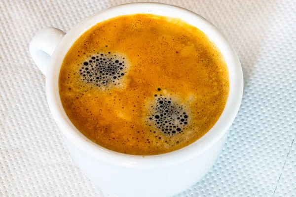 Nahaufnahme Einer Tasse Kaffee Eines Espressos — Stockfoto