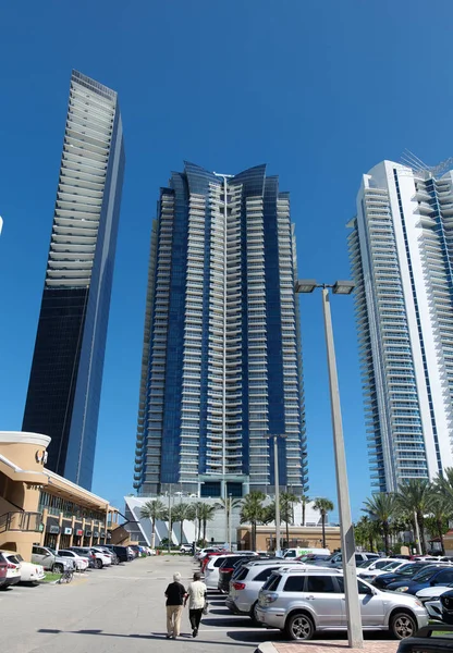 Sunny Isles United States May 2020 View Highrise Buildings Parking — Stock Photo, Image