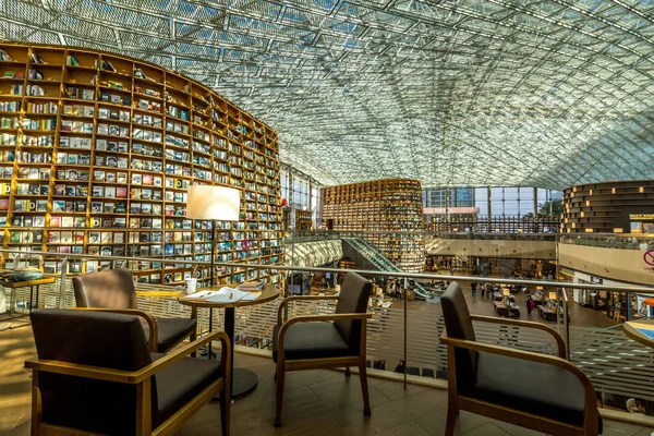 Seoul Corea Sur Octubre 2017 Biblioteca Starfield Coex Mall Seúl — Foto de Stock