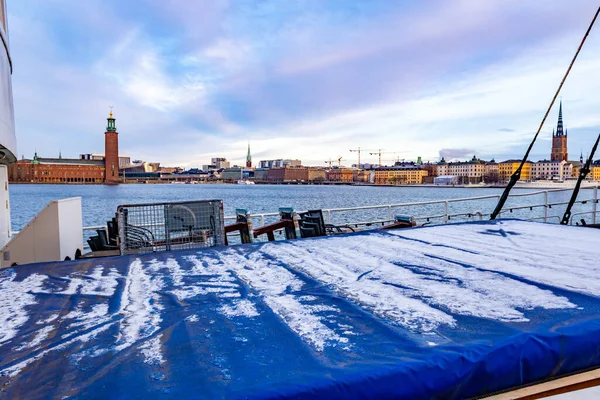 View Stockholm City Hall Ship — Stock Photo, Image