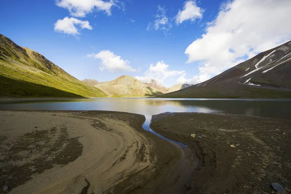 Alpine Mountain Lake Landscape Colorful Nature View Georgian Lake Travel — Stock Photo, Image