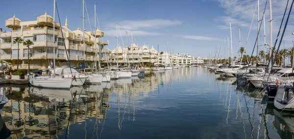 Benalmadena Spanyolország 2019 Szeptember Benalmadena Port Luxury Puerto Marina Malaga — Stock Fotó