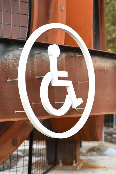 Sydney Australia 2021年7月30日 建筑物上的残疾标志 — 图库照片