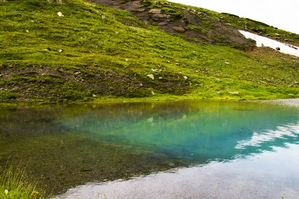 Uma Bela Paisagem Caucasiana Com Lago Montanha Javakheti Geórgia — Fotografia de Stock
