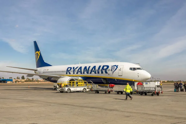 Marrakech Morocco Dec 2019 Ryanair Aircraft Airport Marrakesh Morocco — 스톡 사진