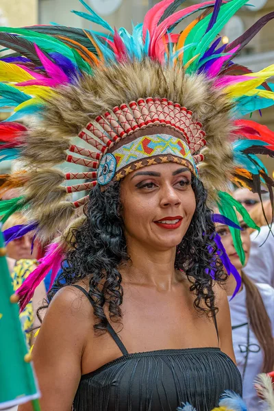 Brno Czech Republic Temmuz 2021 Brezilya Festivali Brno Sokakta Geleneksel — Stok fotoğraf