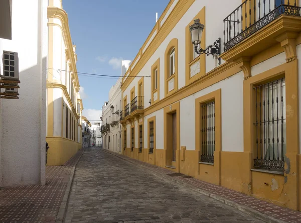 Tarifa Hiszpania Gru 2017 Piękny Widok Ulice Otoczone Budynkami Starym — Zdjęcie stockowe