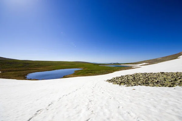 Beau Paysage Caucasien Vue Sur Une Chaîne Montagnes Javakheti Géorgie — Photo