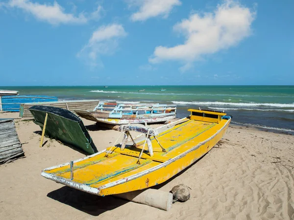 Vista Para Praia Com Barcos Maragogi Alagoas — Fotografia de Stock