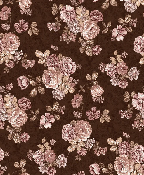 Seamless Floral Pattern Textile Print Home Decoration — Stock Photo, Image