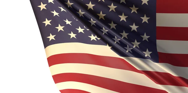 Vykreslování Vlajky Usa — Stock fotografie