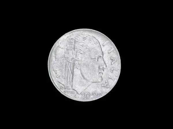 Die Faschistische Italien Münze Aus Dem Jahr 1940 — Stockfoto