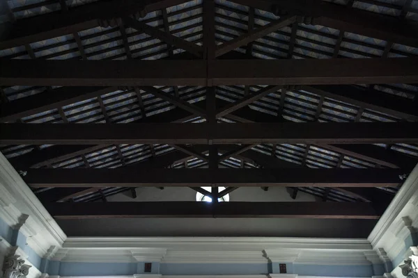 Low Angle Shot Metal Garage Ceiling Guardiagrele Italy — Stock Photo, Image