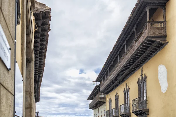 Uma Foto Baixo Ângulo Casa Los Balcones Espanha — Fotografia de Stock