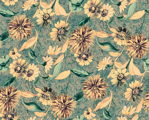 Patrón Floral Sin Costuras Para Impresión Textil Decoración Del Hogar —  Fotos de Stock