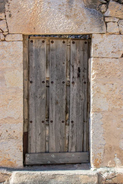 Vertikal Bild Den Medeltida Byn Haza Spanien — Stockfoto