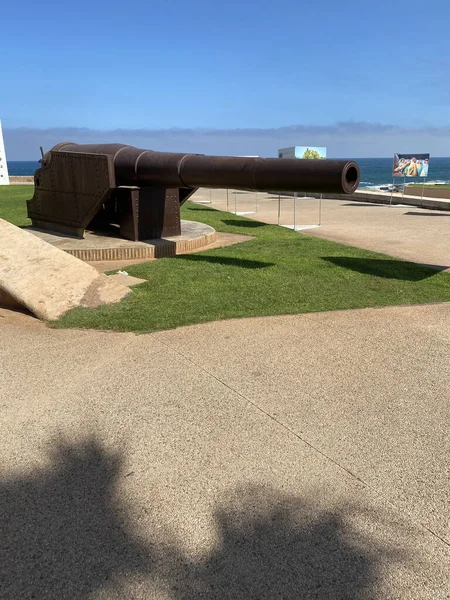 Antica Pistola Campo Difendere Mura Della Città Rabat Marocco — Foto Stock