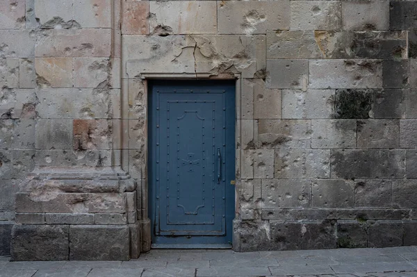 Close Uma Porta Edifício Antigo Espanha — Fotografia de Stock
