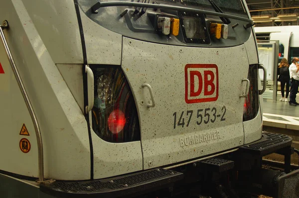 Francesco Germania Agosto 2021 Dettaglio Anteriore Una Locomotiva Bombardier Traxx — Foto Stock