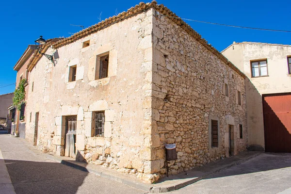 Close Aldeia Medieval Haza Espanha — Fotografia de Stock