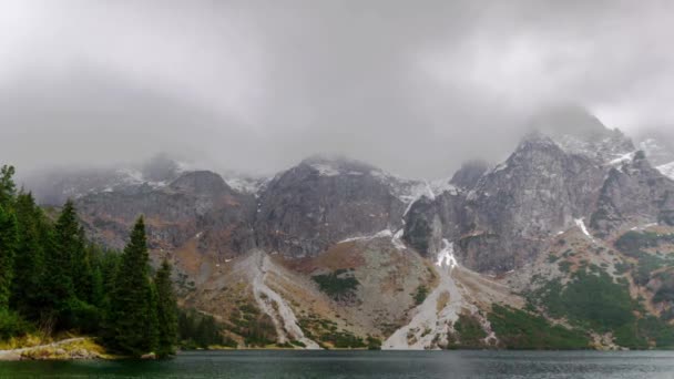 Krásná Krajina Jezera Horách — Stock video