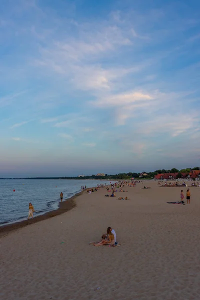 Sopot Poland Juni 2021 Sopot Vid Solnedgången Polen — Stockfoto