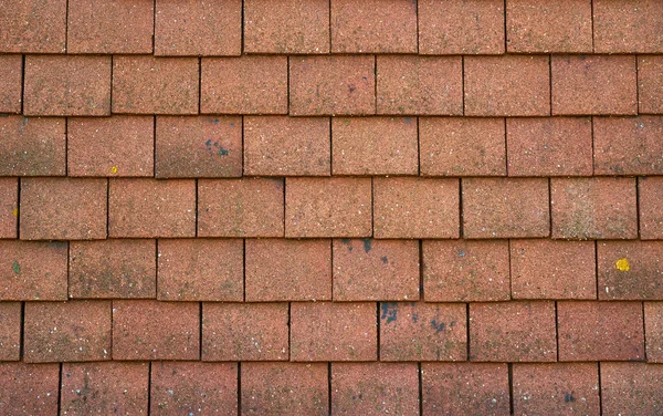 Closeup Shot Rough Red Roof Tiles Used Background Wallpaper — Stock Photo, Image