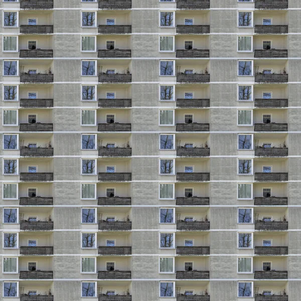 超高層ビルの窓の繰り返しのパターン — ストック写真