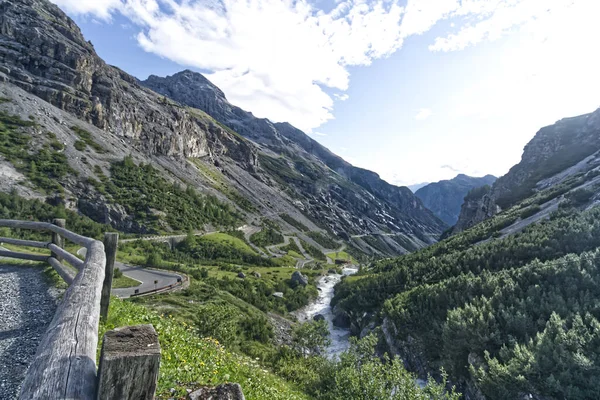 Una Vista Panorámica Del Parque Nacional Stelvio Italia — Foto de Stock