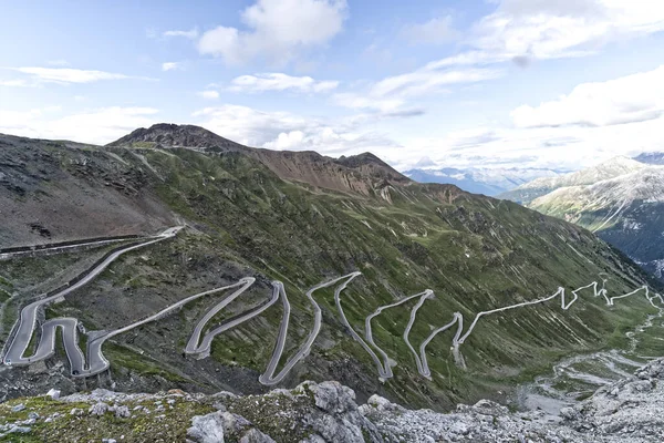 Een Schilderachtig Uitzicht Het Stelvio National Park Italië — Stockfoto