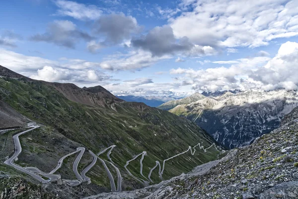 Een Schilderachtig Uitzicht Het Stelvio National Park Italië — Stockfoto