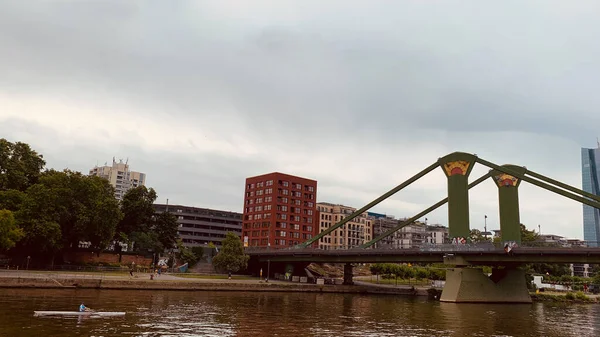 Piękny Widok Frankfurtu Niemcy — Zdjęcie stockowe