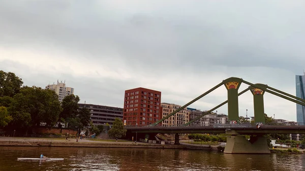 Een Prachtige Opname Van Frankfurt Duitsland — Stockfoto