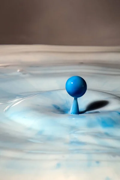 Rendering Blue Drop Milk — Stock Photo, Image