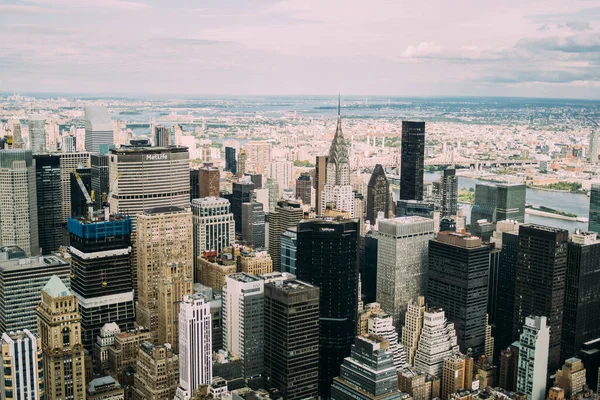 Une Ville Moderne Avec Des Immeubles Grande Hauteur New York — Photo