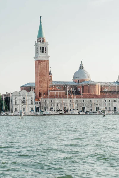 Vertikal Bild Kyrkan San Giorgio Maggiore Venedig Italien Dagsljus — Stockfoto
