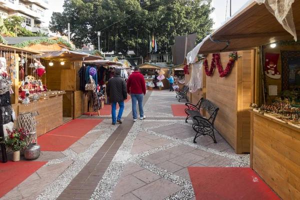 Fuengirola Espanha Dezembro 2017 Mercado Natal Praça Principal Fuengirola Andaluzia — Fotografia de Stock