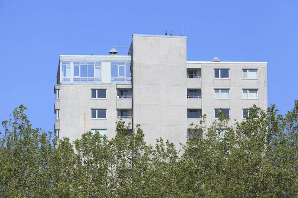 Edificios Residenciales Blancos Monótonos Bremerhaven Alemania —  Fotos de Stock