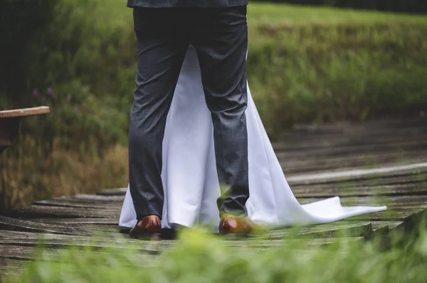 Noiva Noivo Durante Cerimônia Casamento — Fotografia de Stock