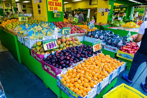 Queens Förenade Staterna Jul 2021 Färska Grönsaker Som Säljs Gatumässan — Stockfoto