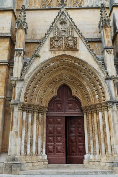 Πύλη Της Ιστορικής Μονής Της Μπατάλχα Στη Μπατάλχα Της Πορτογαλίας — Φωτογραφία Αρχείου