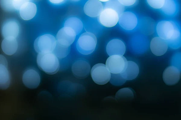 Ilustración Patrón Abstracto Luces Con Efecto Bokeh Sobre Fondo Azul — Foto de Stock